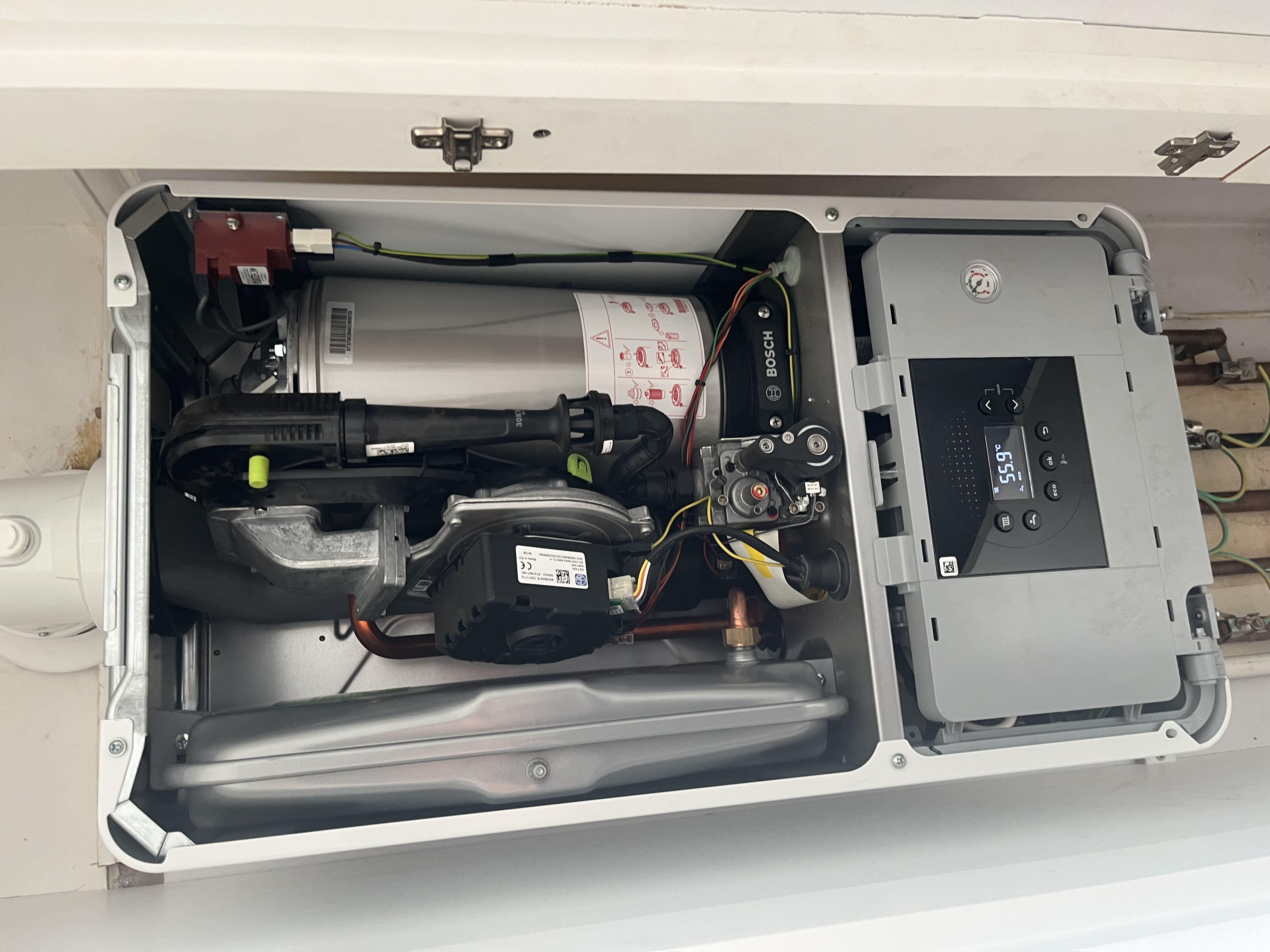 Annual boiler service with tidy finish